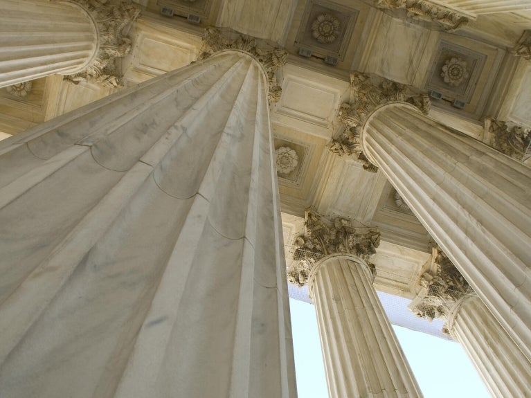 Pillars of a courthouse