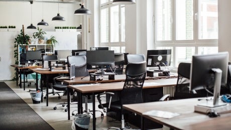 Office with Desks and Computers