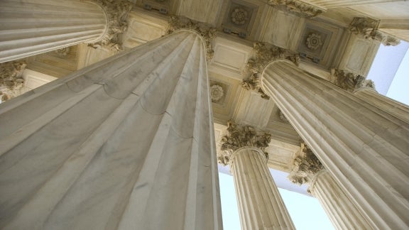 Pillars of a courthouse